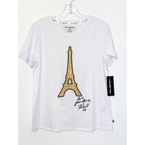 Karl Lagerfeld Paris Eiffel Tower T-Shirt Size Small